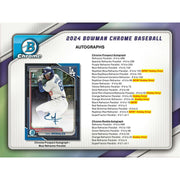 2024 Bowman Chrome Baseball Hobby 12-Box Case