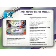 2024 Bowman Chrome Baseball Hobby 12-Box Case