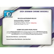 2024 Bowman Chrome Baseball Hobby 12-Box Case