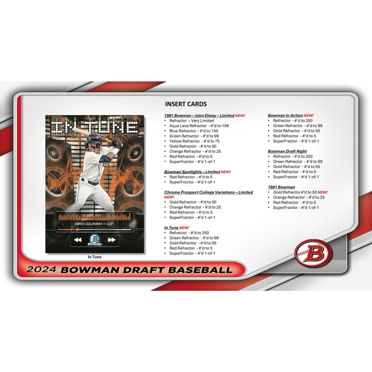 2024 Bowman Draft Baseball Hobby Jumbo Box