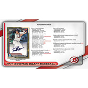 2024 Bowman Draft Baseball Hobby Jumbo 8-Box Case