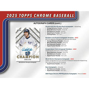 2025 Topps Chrome Baseball Hobby Pack