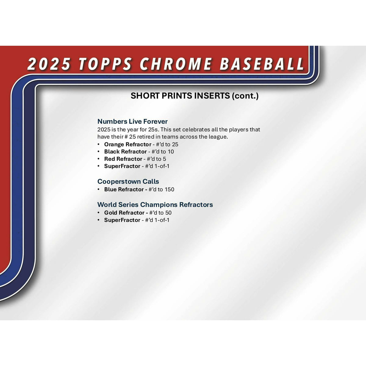 2025 Topps Chrome Baseball Hobby Pack