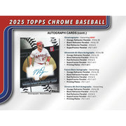 2025 Topps Chrome Baseball Hobby Jumbo Pack