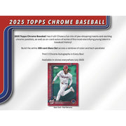 2025 Topps Chrome Baseball Hobby Jumbo Pack