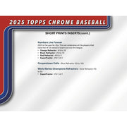 2025 Topps Chrome Baseball Hobby Jumbo Pack