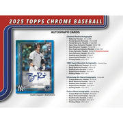 2025 Topps Chrome Baseball Mega Box