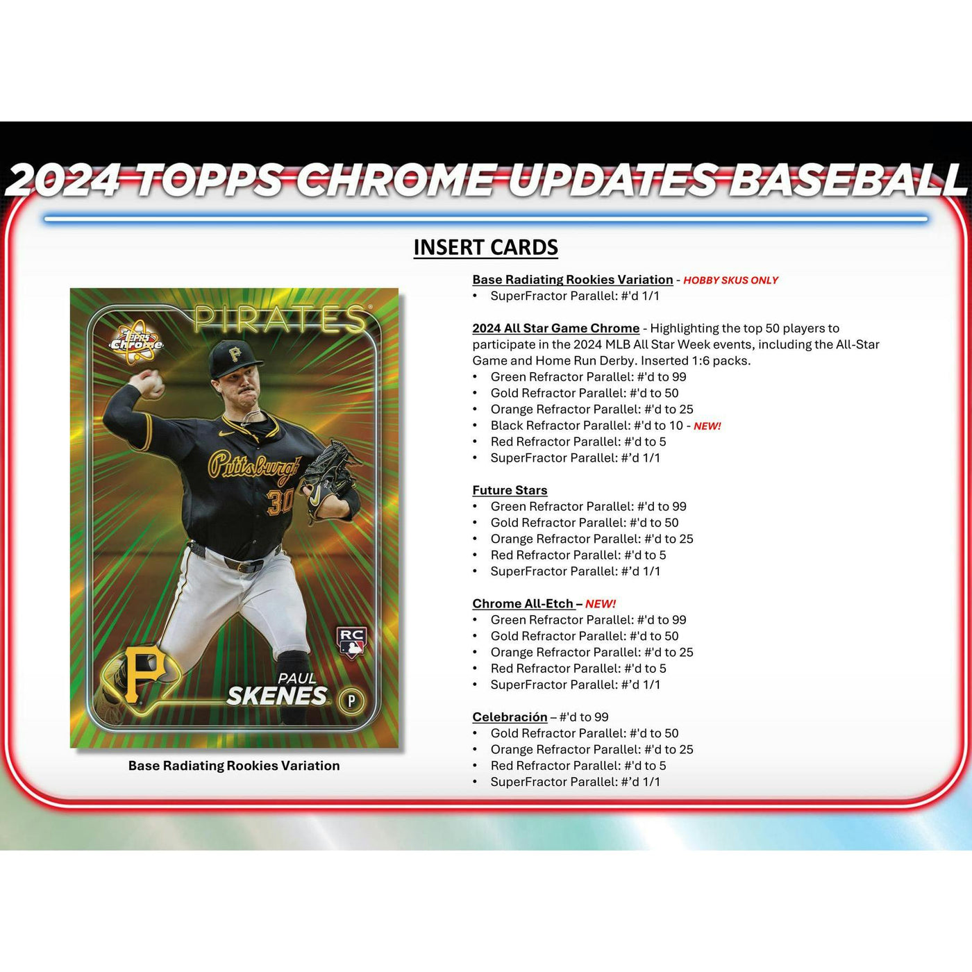 2024 Topps Chrome Update Series Baseball Mega Box