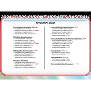 2024 Topps Chrome Update Series Baseball Mega Box