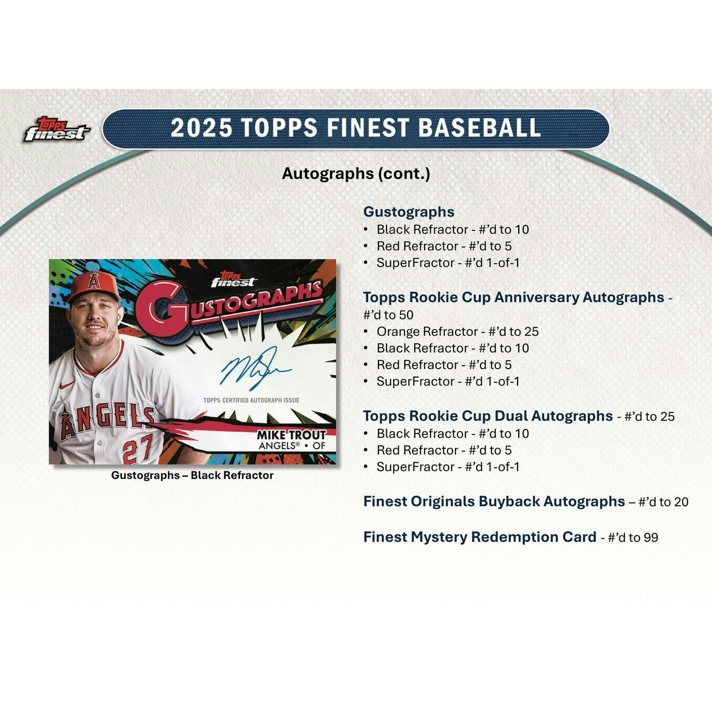 2025 Topps Finest Baseball Hobby 8-Box Case
