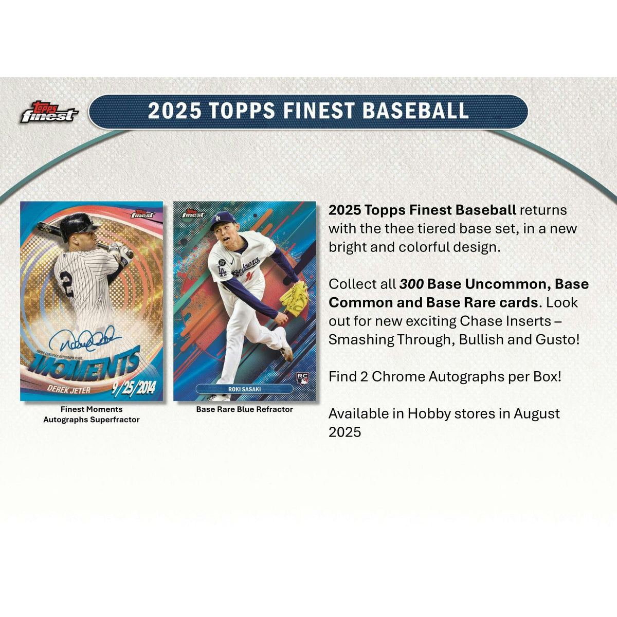 2025 Topps Finest Baseball Hobby 8-Box Case
