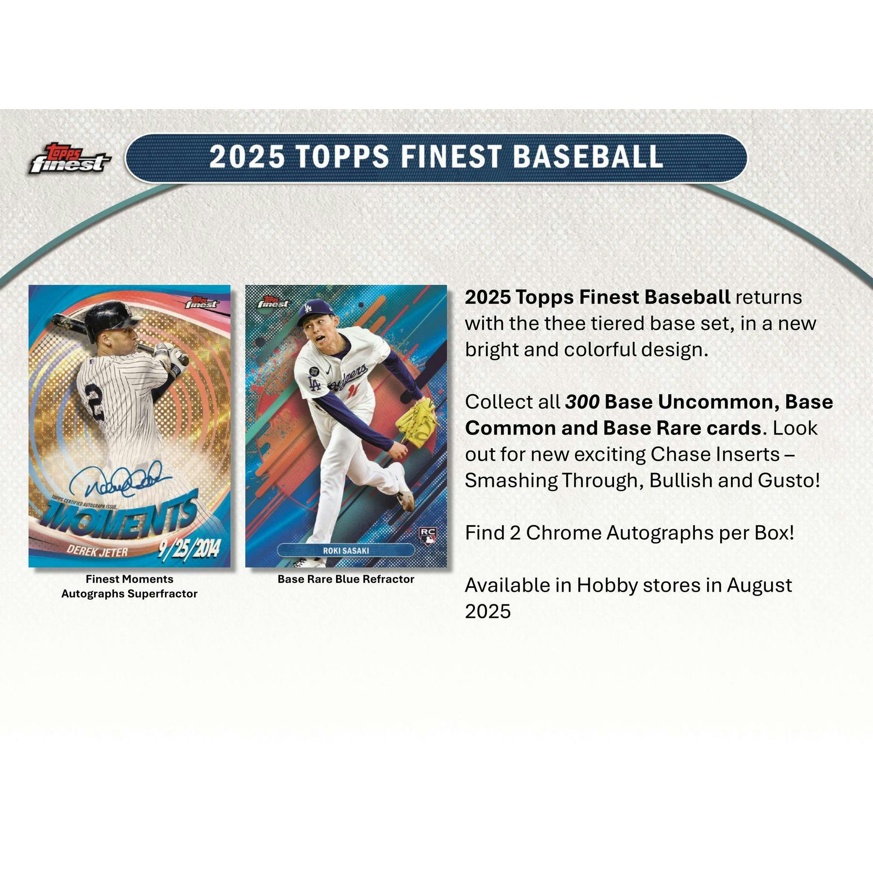 2025 Topps Finest Baseball Hobby 8-Box Case