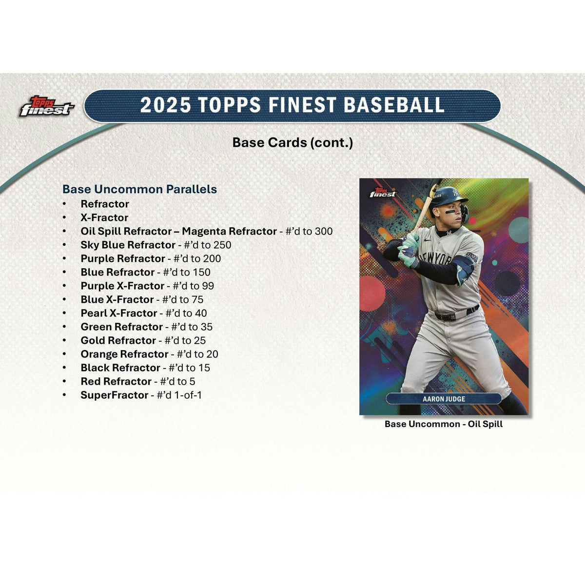 2025 Topps Finest Baseball Hobby 8-Box Case