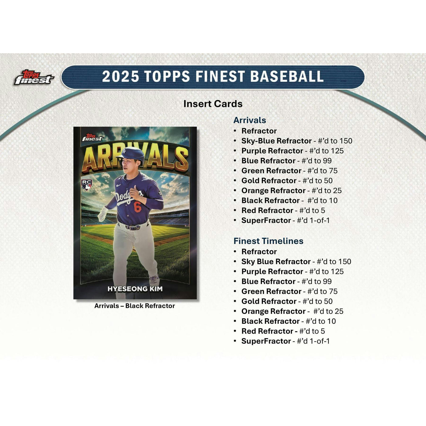 2025 Topps Finest Baseball Hobby 8-Box Case