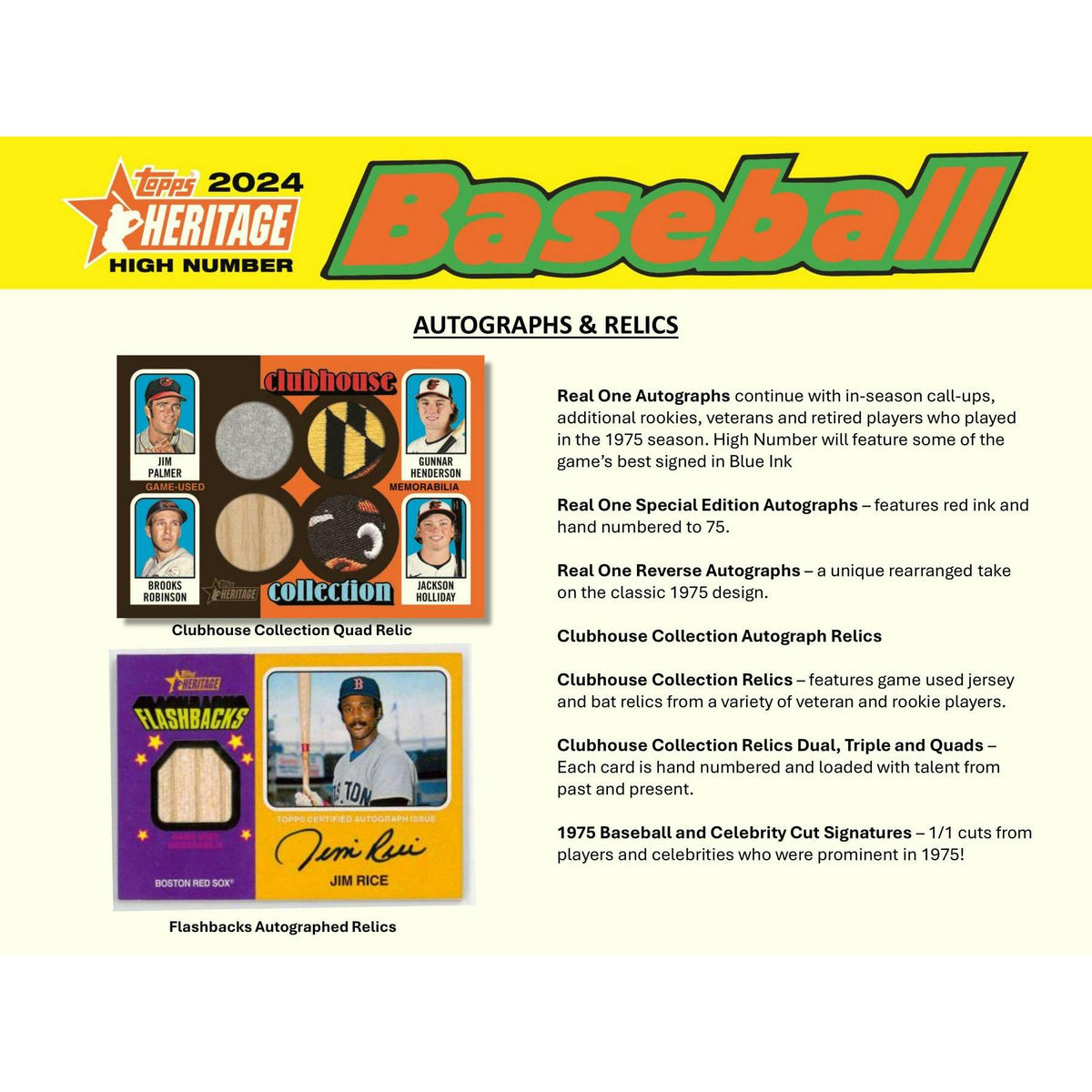 2024 Topps Heritage High Number Baseball Blaster Box