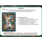 2024 Topps Holiday Baseball Tin Case (6 Ct.)
