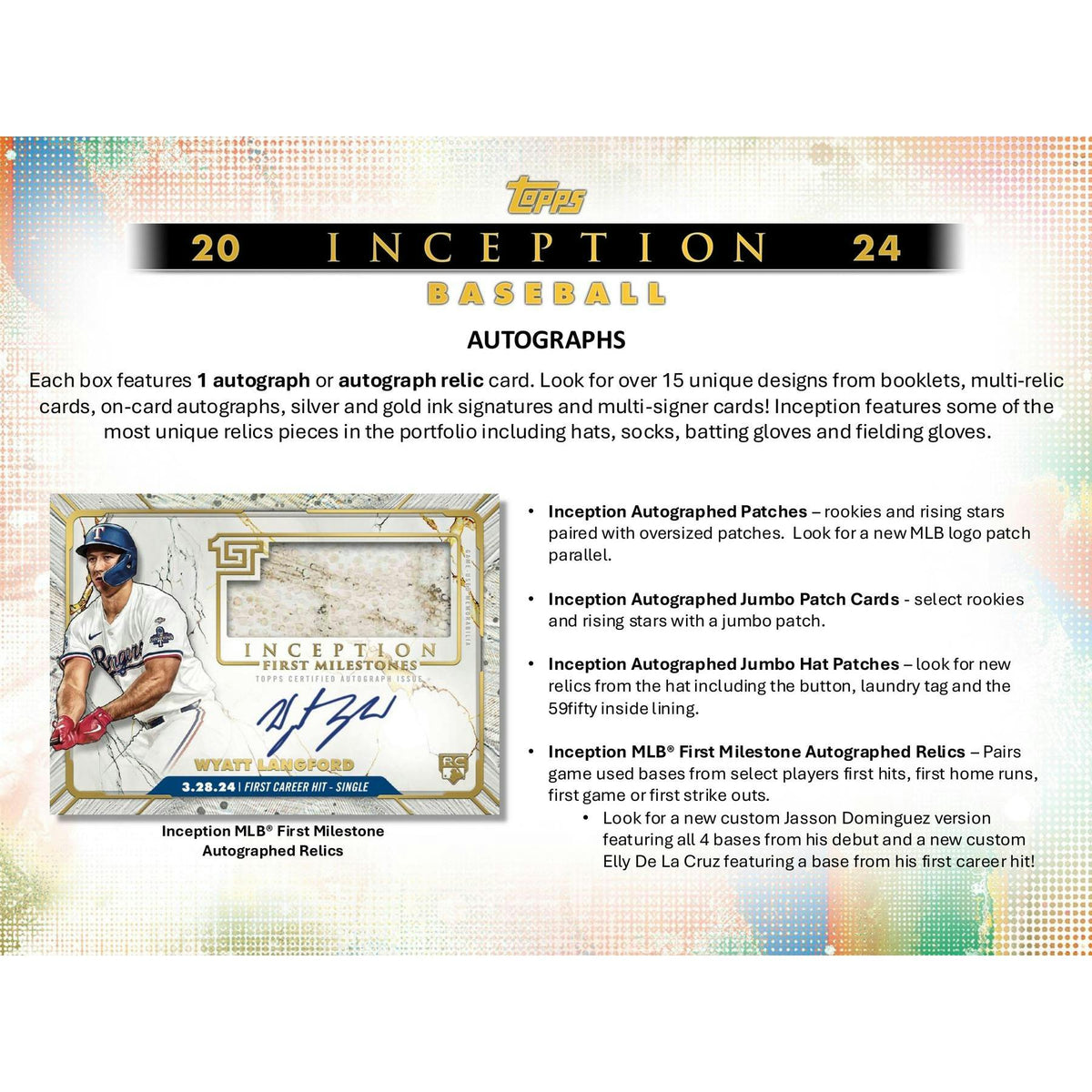 2024 Topps Inception Baseball Hobby 8-Box Case