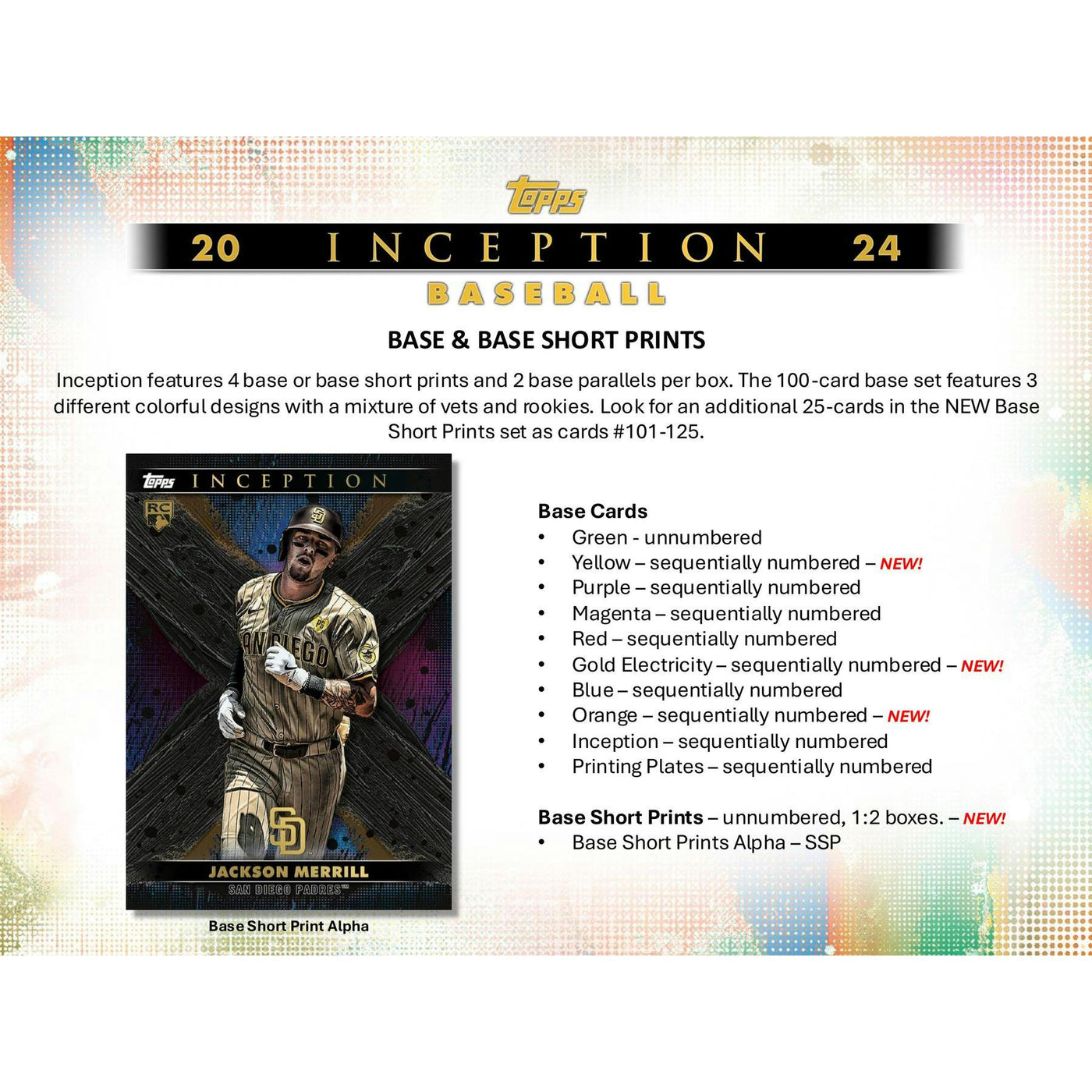 2024 Topps Inception Baseball Hobby Box