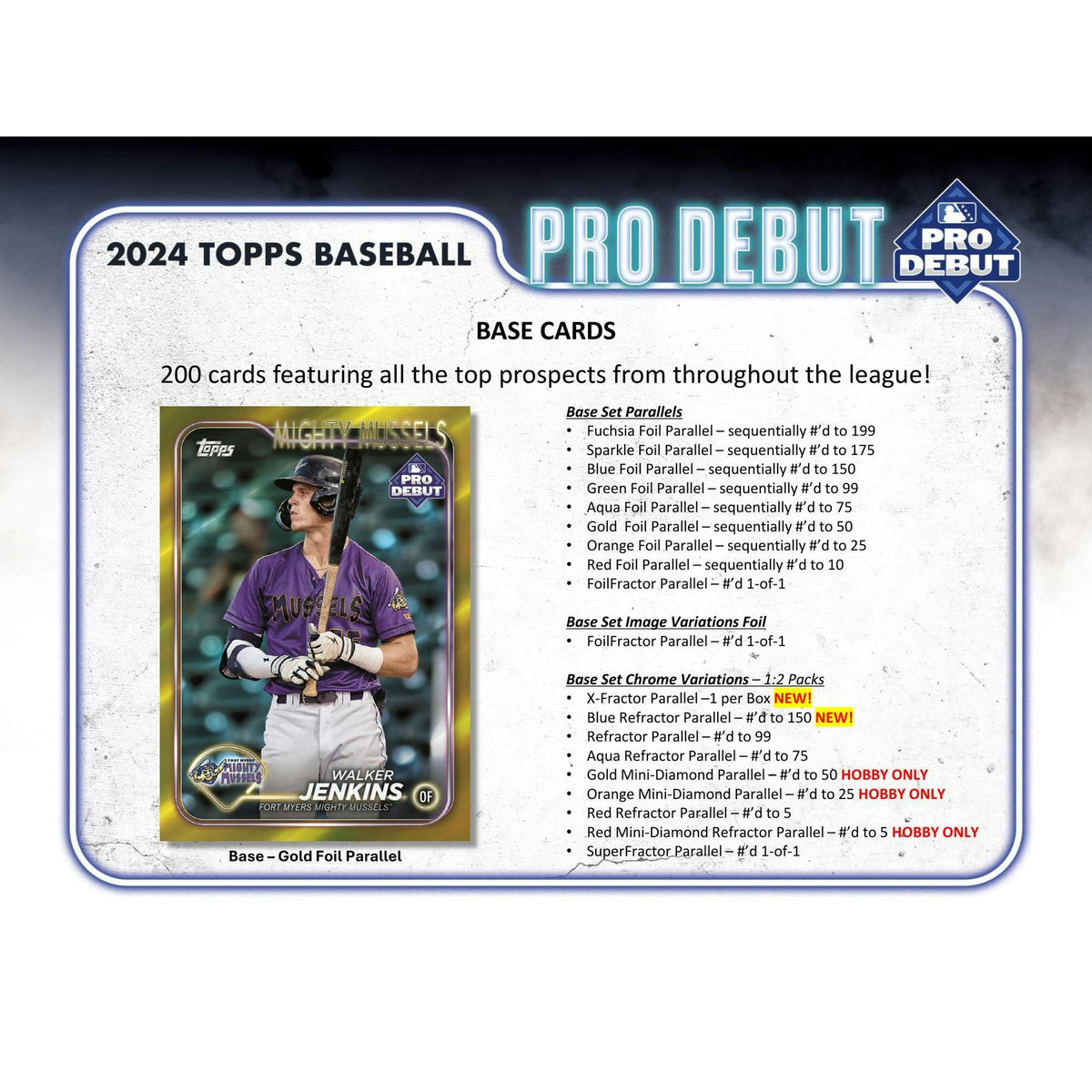 2024 Topps Pro Debut Baseball Hobby Box
