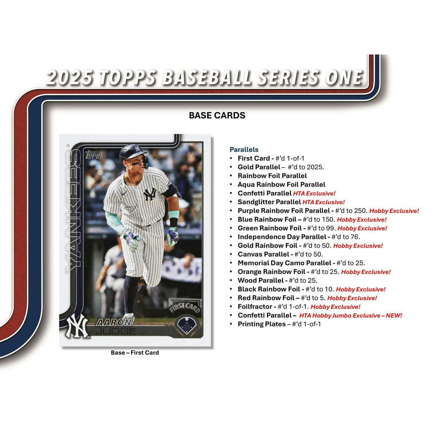 2025 Topps Series 1 Baseball Hobby Jumbo 6-Box Case