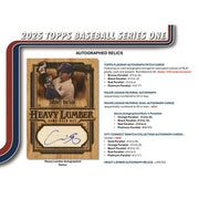 2025 Topps Series 1 Baseball Hobby Jumbo 6-Box Case