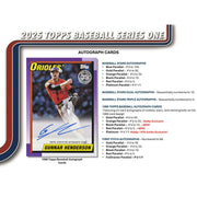 2025 Topps Series 1 Baseball Hobby Jumbo 6-Box Case