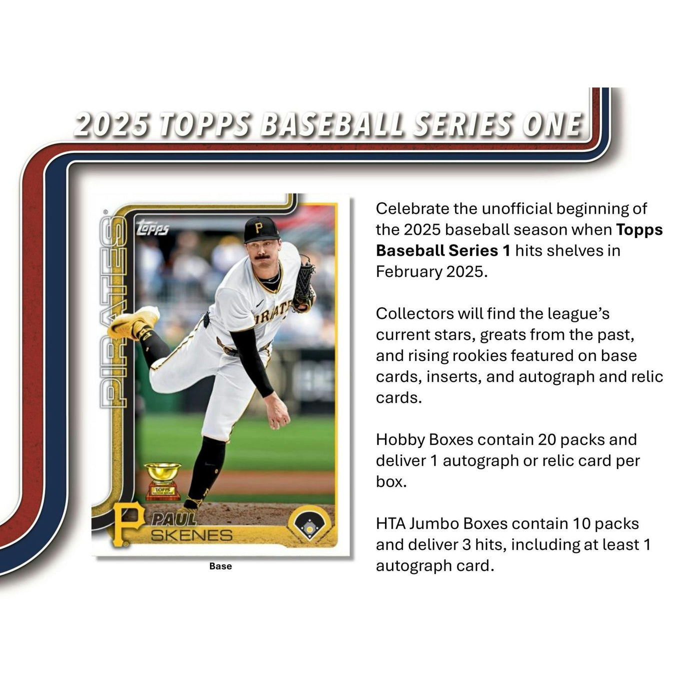 2025 Topps Series 1 Baseball Hobby 12-Box Case