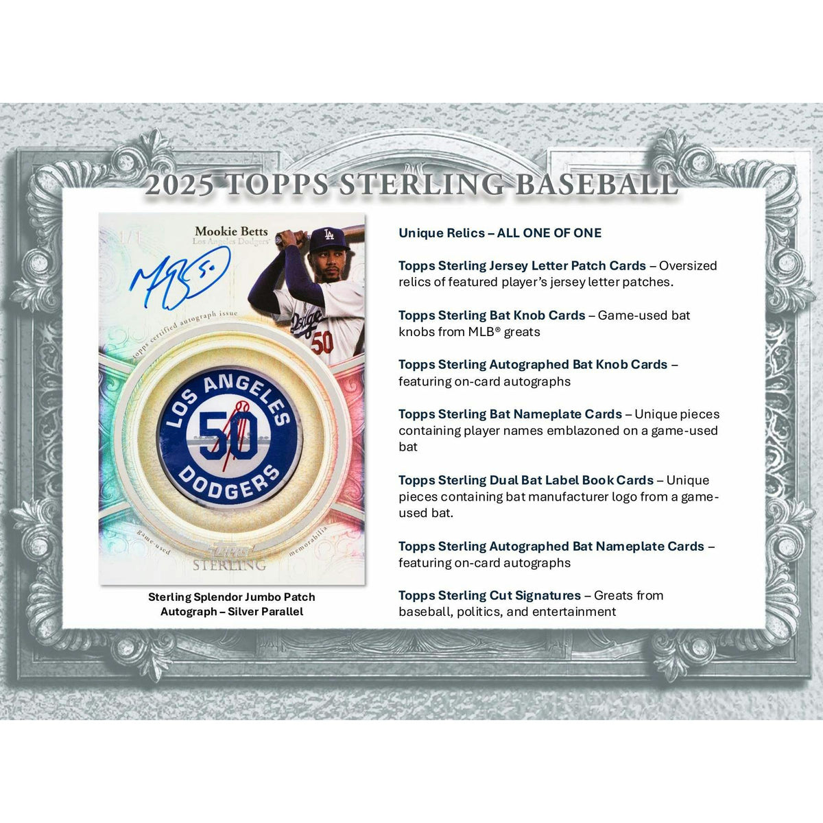 2025 Topps Sterling Baseball Hobby Box
