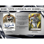 2025 Topps Chrome Black Baseball Hobby 12-Box Case