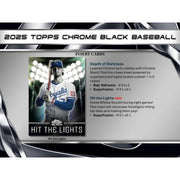 2025 Topps Chrome Black Baseball Hobby 12-Box Case