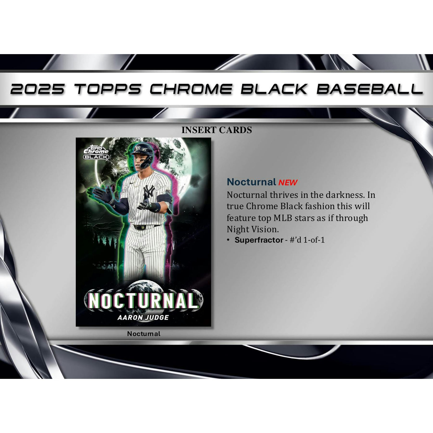 2025 Topps Chrome Black Baseball Hobby Box