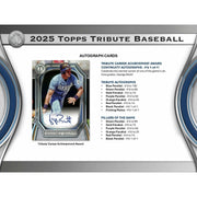 2025 Topps Tribute Baseball Hobby Box