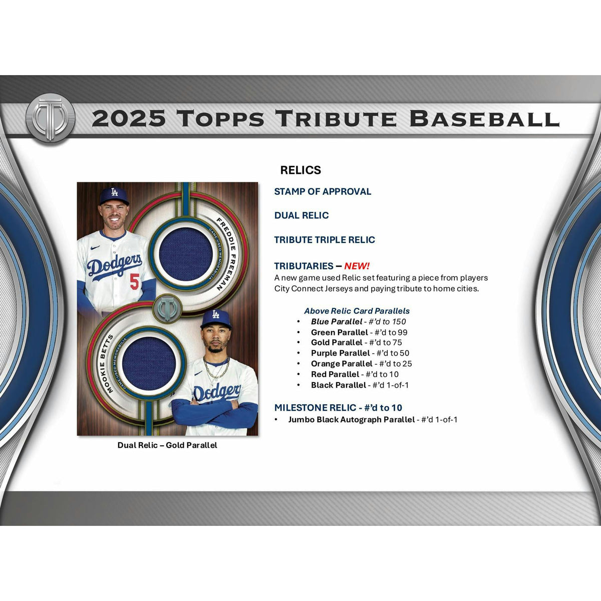 2025 Topps Tribute Baseball Hobby Box