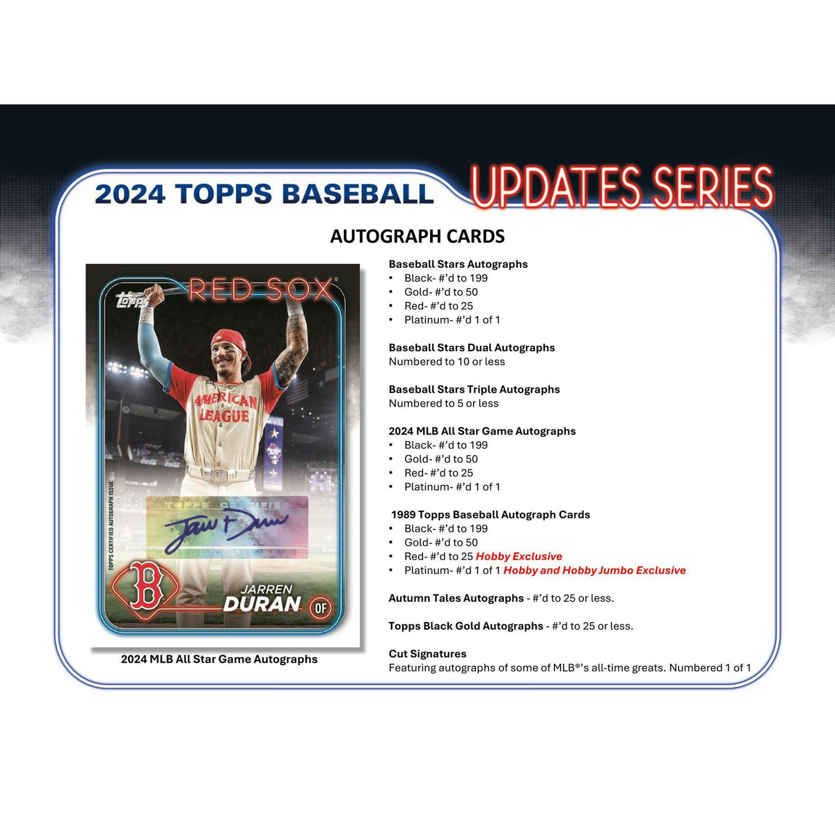 2024 Topps Update Series Baseball Hobby Jumbo Pack