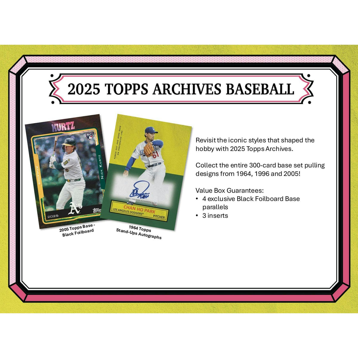 2025 Topps Archives Baseball Blaster 40-Box Case