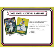 2025 Topps Archives Baseball Blaster Box