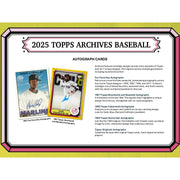 2025 Topps Archives Baseball Blaster 40-Box Case