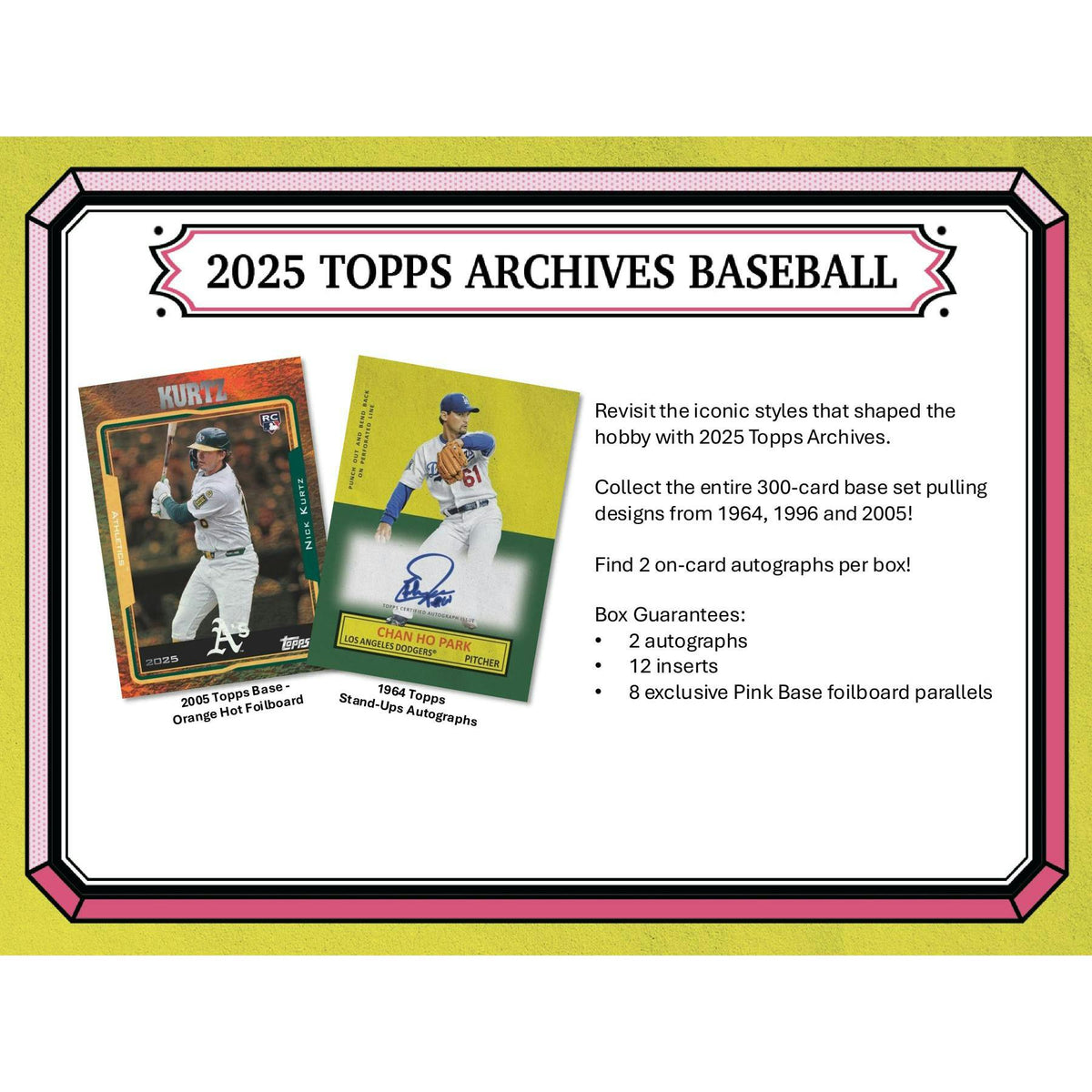 2025 Topps Archives Baseball Hobby Pack