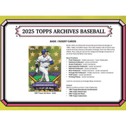 2025 Topps Archives Baseball Hobby 10-Box Case
