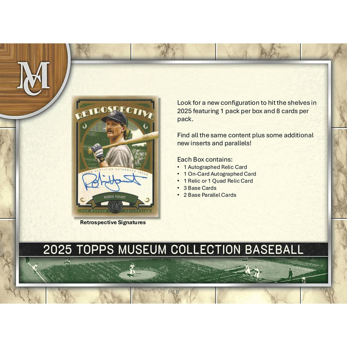 2025 Topps Museum Collection Baseball Hobby 8-Box Case