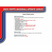 2025 Topps Update Series Baseball Hanger 64-Box Case