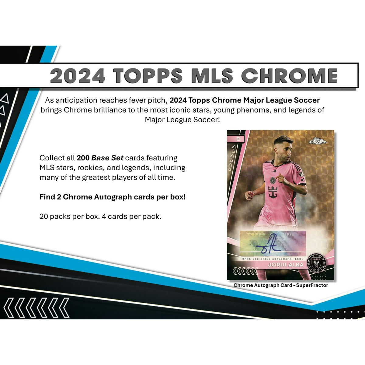 2024 Topps MLS Major League Soccer Chrome Hobby Box
