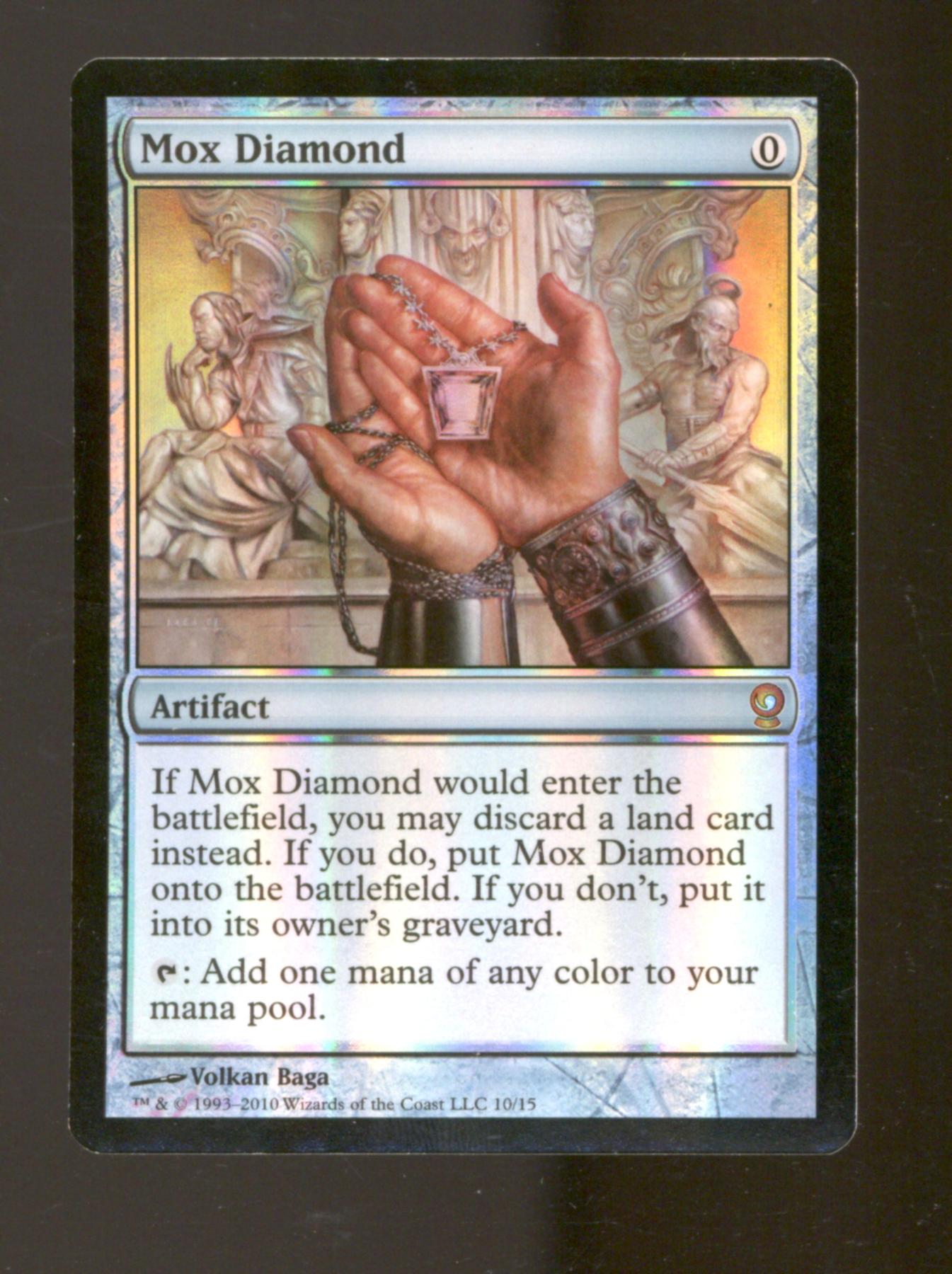 Magic the Gathering From the Vault: Relics FTV FOIL Mox Diamond LIGHTLY PLAYED LP *111