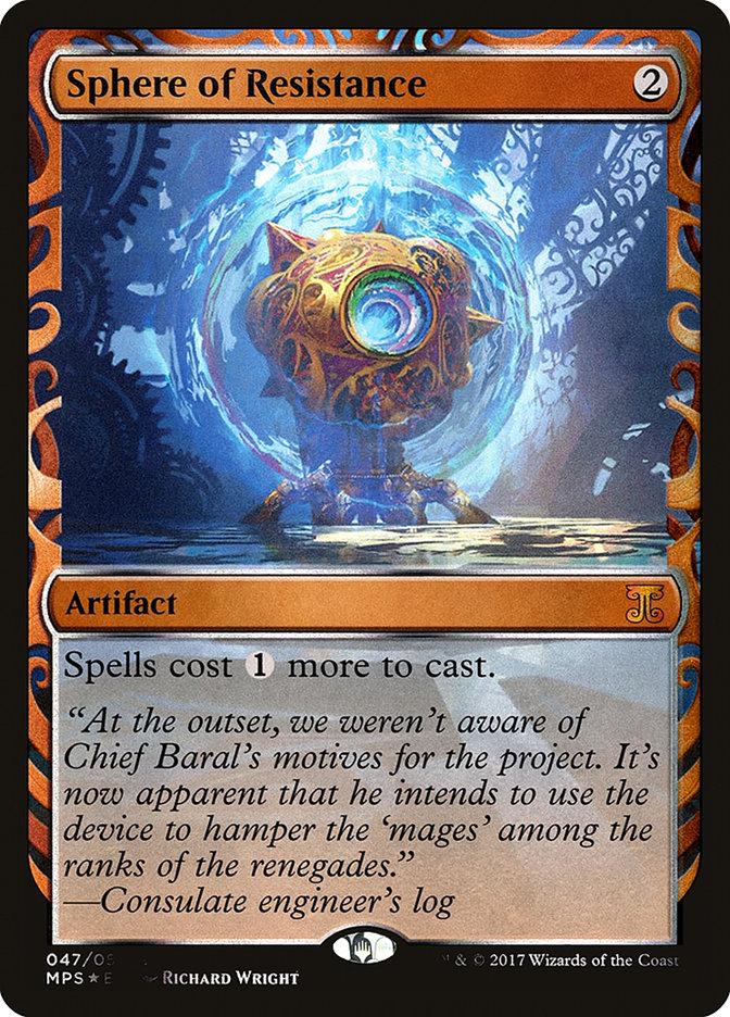 Magic the Gathering Kaladesh Inventions FOIL Sphere of Resistance NEAR MINT NM