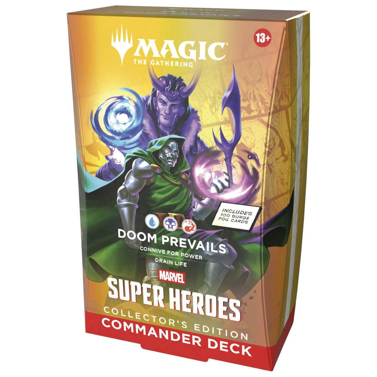 Magic the Gathering Marvel Super Heroes Collector Commander 4-Deck Case