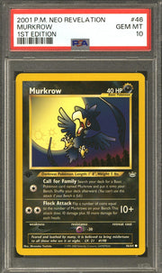 Pokemon Neo Revelation 1st Edition Murkrow 46/64 PSA 10 GEM MINT