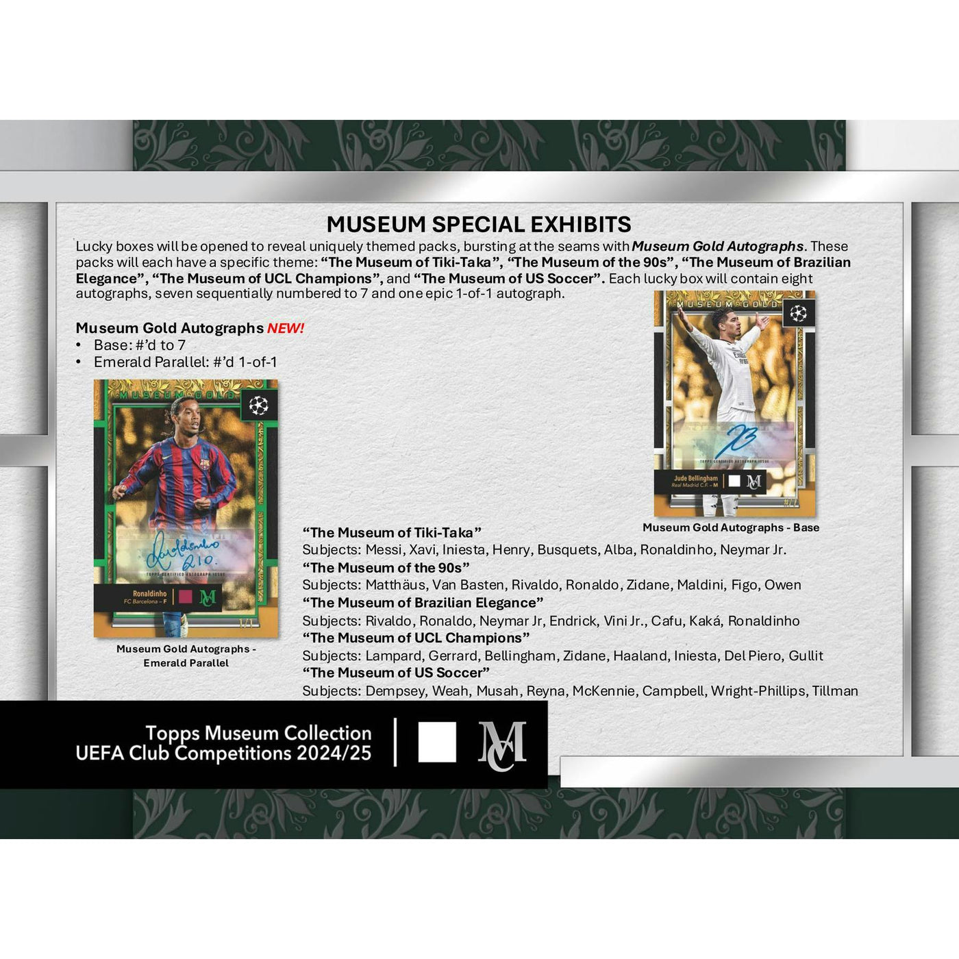 2024/25 Topps UEFA Club Competitions Museum Collection Soccer Hobby Box
