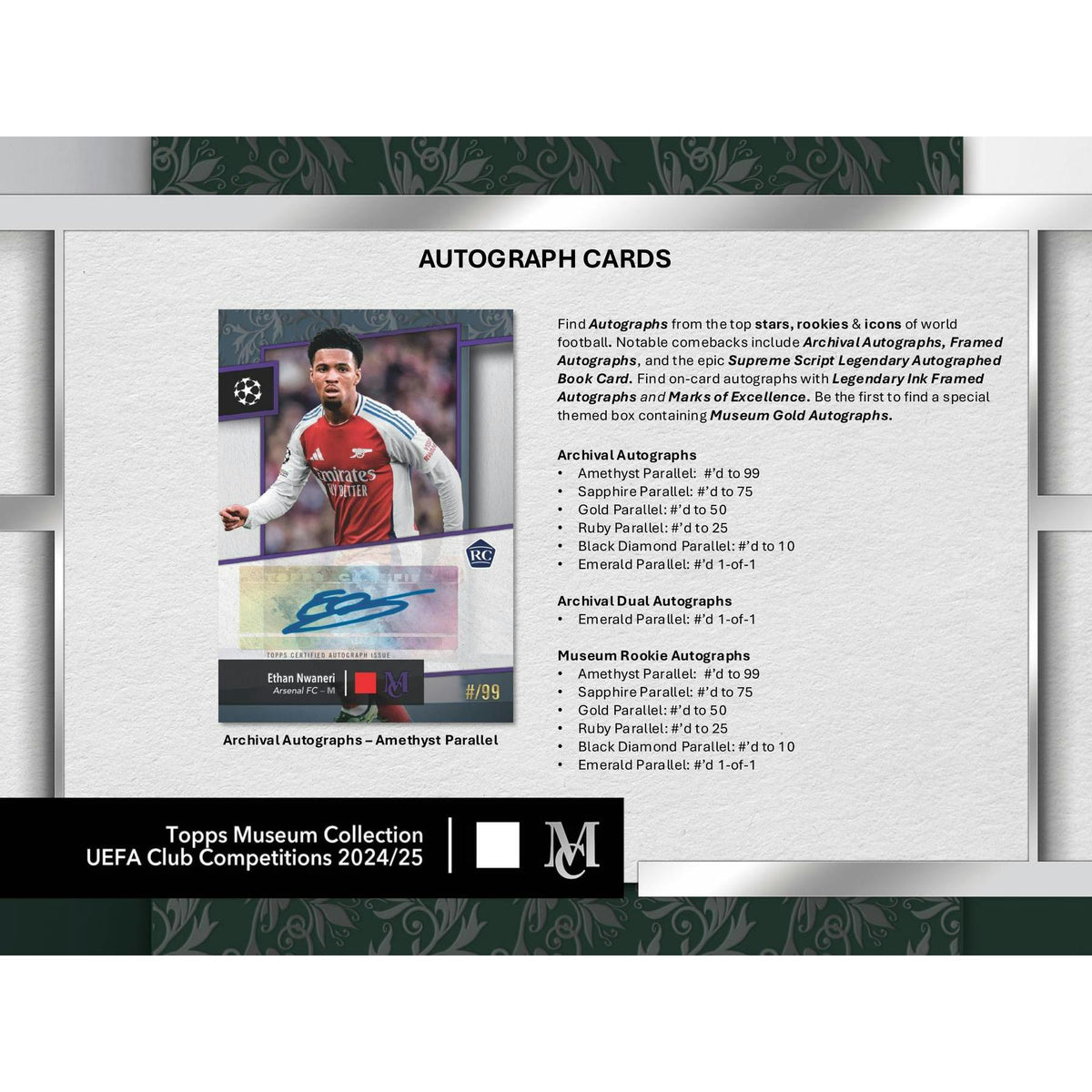 2024/25 Topps UEFA Club Competitions Museum Collection Soccer Hobby Box