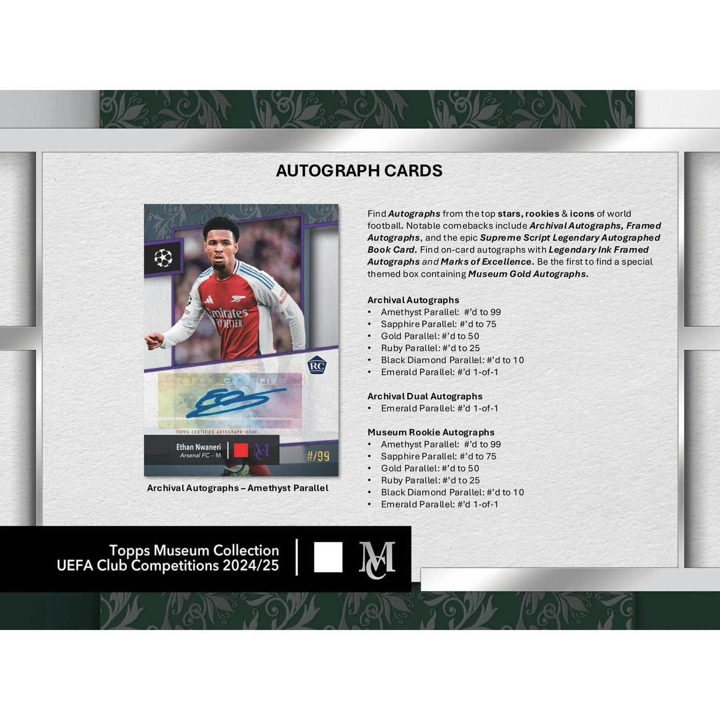 2024/25 Topps UEFA Club Competitions Museum Collection Soccer Hobby 8-Box Case