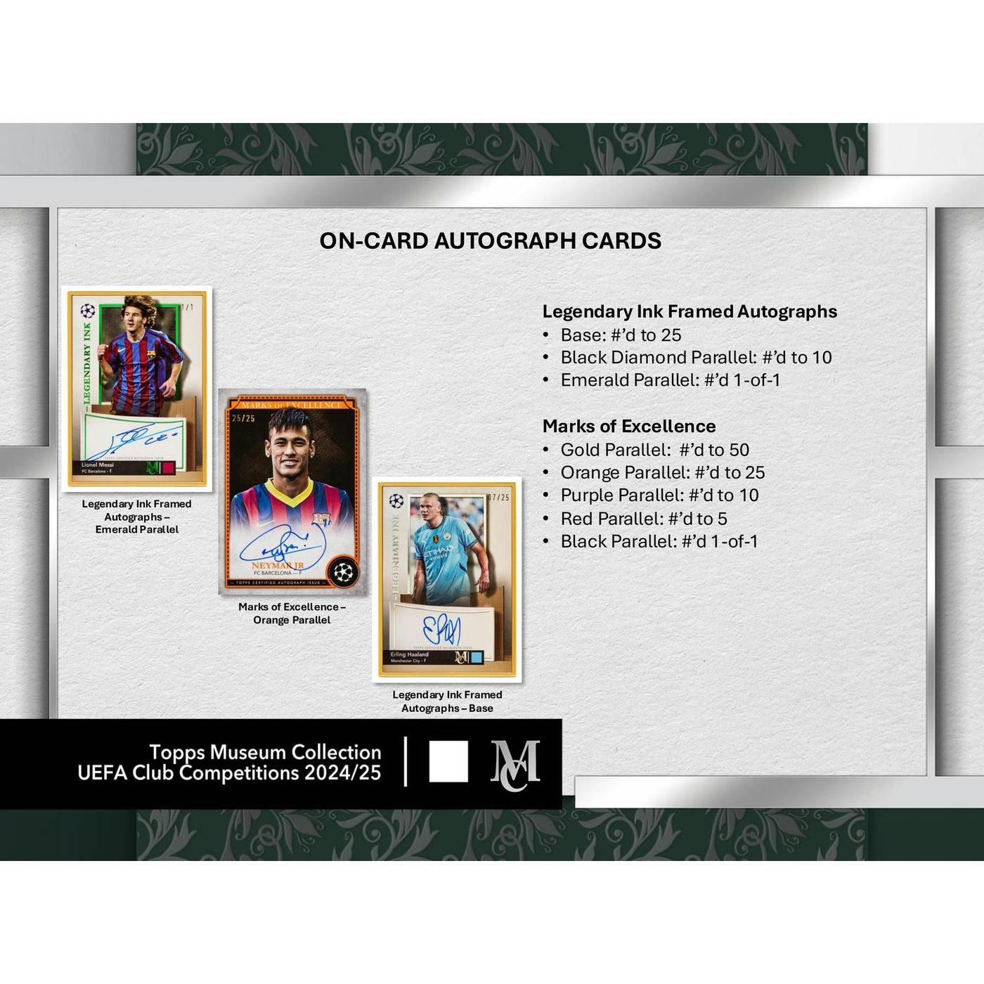 2024/25 Topps UEFA Club Competitions Museum Collection Soccer Hobby Box